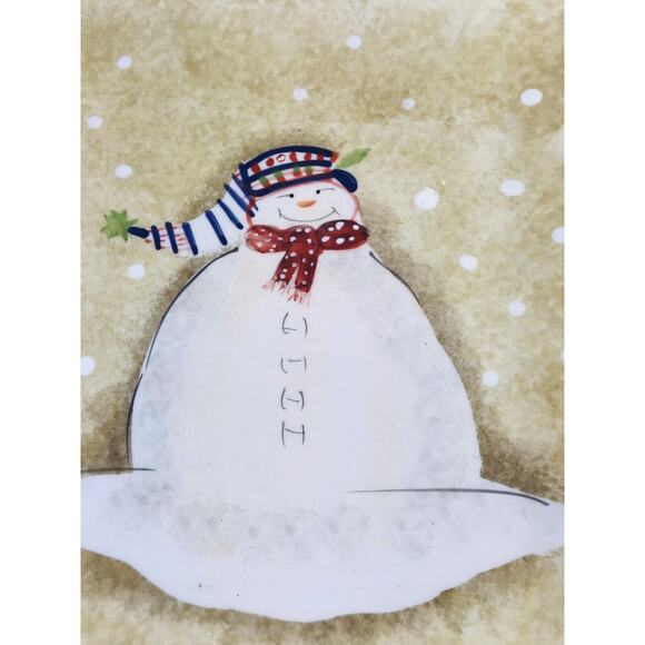 Oneida “SNOWMATES" Square Dessert/Salad Plates 8” Debbie Taylor, Ivory Set 2 - Picture 5 of 9